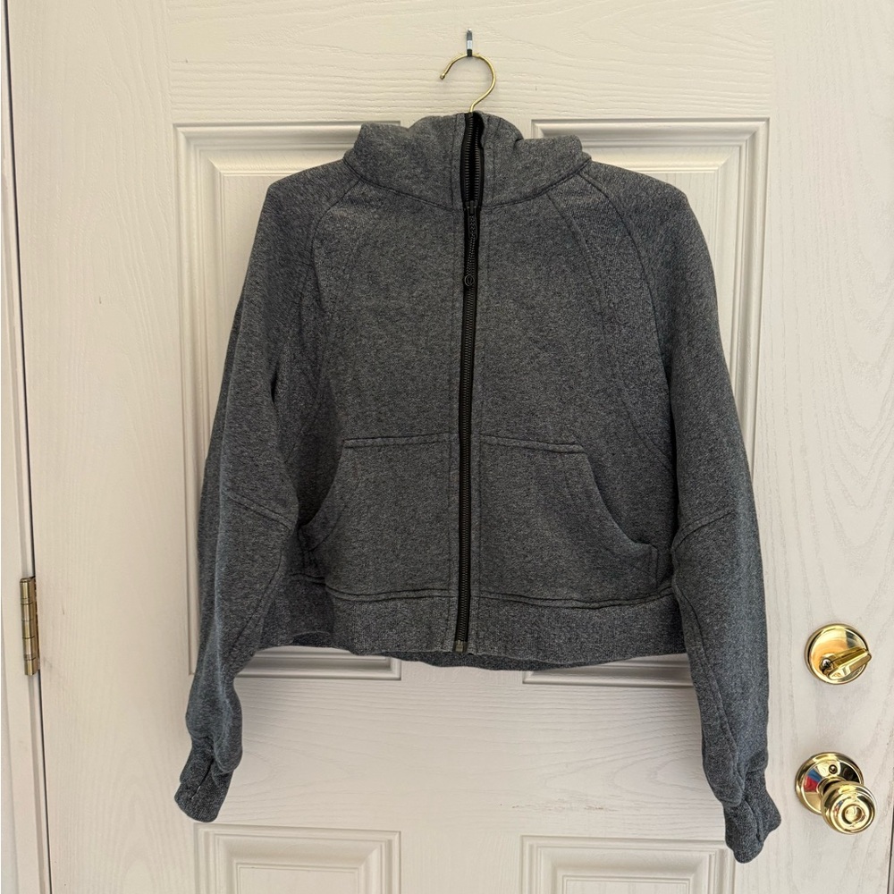 Lululemon Charcoal Gray scuba full zip Hoodie
